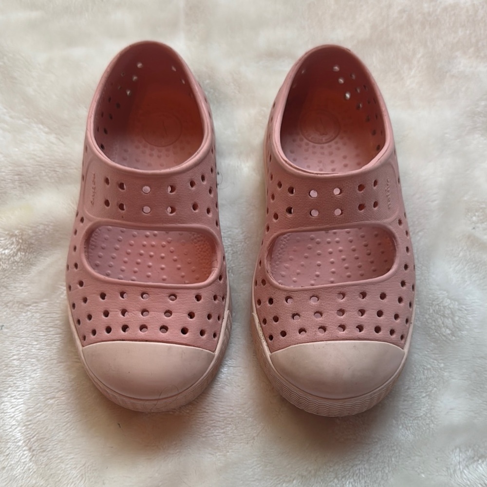 Native Pink Water Shoes Slip-On Perforated Design